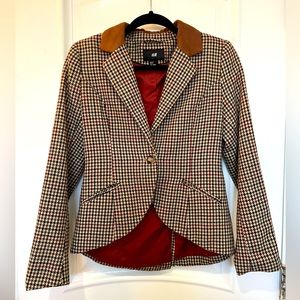 H&M tweed Blazer with elbow pads size 8